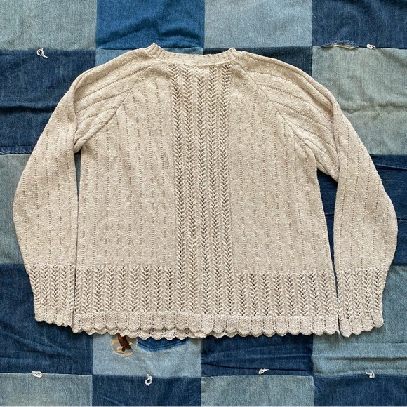 vtg cardigan sweater british vogue size L - Picture 4 of 6